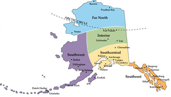 Alaska state map